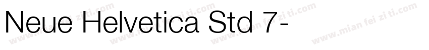 Neue Helvetica Std 7字体转换